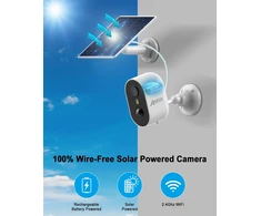 ANRAN lauko Wi-Fi vaizdo stebėjimo kamera 2K 3 MP su saulės skydeliu C2+Pannello Solare