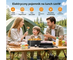 AOKBON elektrinė maisto dėžutė 120 W, 1,8 l, 12 V/24 V/240 V, modelis 3996