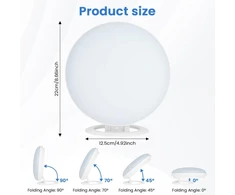 AOOWU dienos šviesos terapinė LED lempa 10000–30000 lx su 132 LED