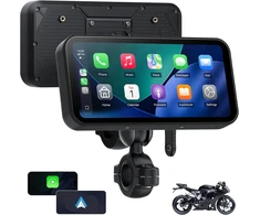aphqua bevielis 6 colių vandeniui atsparus motociklo CarPlay ekranas su Bluetooth ir GPS navigacija, modelis 622
