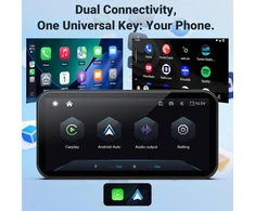 aphqua bevielis 6 colių vandeniui atsparus motociklo CarPlay ekranas su Bluetooth ir GPS navigacija, modelis 622