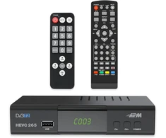 APM DVB-T2 DVB-C televizijos imtuvas H.265 HEVC, Full HD, HDMI, SCART, USB, modelis 428002