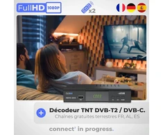 APM DVB-T2 DVB-C televizijos imtuvas H.265 HEVC, Full HD, HDMI, SCART, USB, modelis 428002