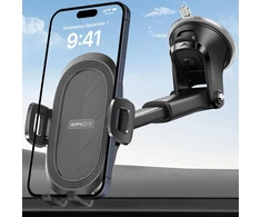 APPS2Car automobilinis telefono laikiklis su siurbtuku, 360° pasukamas, H4-S02