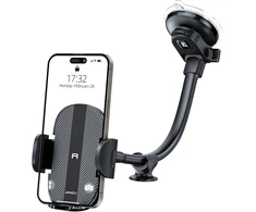 APPS2Car automobilinis telefono laikiklis su siurbtuku, 21 cm lanksčiu laikikliu 619960278918