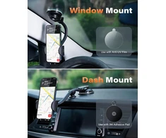 APPS2Car automobilinis telefono laikiklis su siurbtuku, 21 cm lanksčiu laikikliu 619960278918