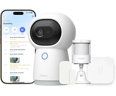 Aqara belaidė namų signalizacijos sistema su G3 2K kamera, 3 išmaniaisiais jutikliais, USB-C, HomeKit palaikymu, CPK-T01E
