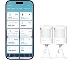 Aqara judesio jutiklių rinkinys, Zigbee 3.0, judesio aptikimo kampas 170°, baterija iki 5 metų, MS-T05E