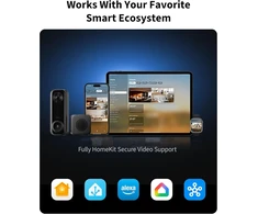 Aqara vaizdo domofonas G400 su gongu, 2K raiška, Wi-Fi 6, HomeKit, IP65, laidinis/PoE