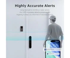 Aqara vaizdo skambutis su domofono funkcija 2K, Wi-Fi, Zigbee, Matter, dvikryptis garsas, Doorbell Camera Hub G410