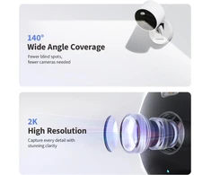 Aqara vidaus ir lauko apsaugos kamera 2K, Wi-Fi 6, IP65, 140° kampas, CH-C08E