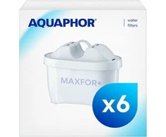 Aquaphor Maxfor+ vandens filtras ąsočiui, komplektas 6 vnt., baltas
