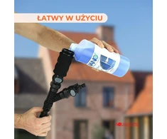 Aquascopic teleskopinis langų ir saulės modulių valymo kotas su vandens žarna iki 10 m