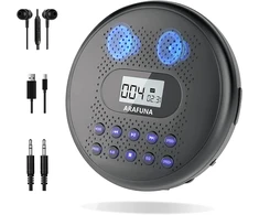 Arafuna nešiojamasis CD grotuvas su stereo garsiakalbiais ir 1400 mAh baterija CD5189B-04