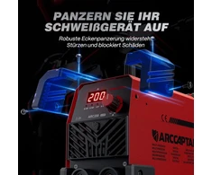 ARCCAPTAIN elektrodinis suvirinimo aparatas 200 A DC MMA su IGBT inverteriu ARC 200 ELITE