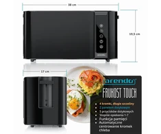 Arendo 4 riekelių skrudintuvas 1500 W su jutikliniu ekranu ir ilga anga 722307005722