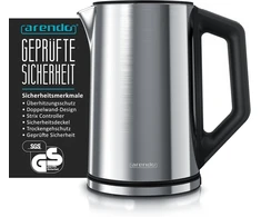 Arendo elektrinis virdulys ELEGANT 1,5 l 2200 W su temperatūros reguliavimu 8968141681