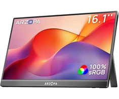 ARZOPA nešiojamasis IPS monitorius 16,1 col. FHD 100% sRGB HDR10 Z1C