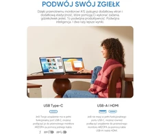 ARZOPA nešiojamasis monitorius 14 colių FHD IPS 1920 × 1080 60 Hz A1S