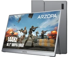 ARZOPA nešiojamasis monitorius 16,1 col. FHD 144 Hz USB-C mini HDMI Z1FC