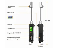 AstroAI skaitmeninis padangų slėgio matuoklis su LCD ekranu, 0–16 bar, ASITIRETRGADE