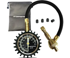 ATsafepro padangų slėgio matuoklis su oro išleidikliu, 75 psi, 2 col., GH05-A11R4-75N