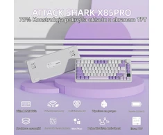 ATTACK SHARK belaidė mechaninė žaidimų klaviatūra 75 %, Bluetooth, 2,4 GHz, USB-C X85PRO