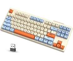ATTACK SHARK belaidė mechaninė žaidimų klaviatūra 80 %, Bluetooth, 2,4 GHz, RGB, M87