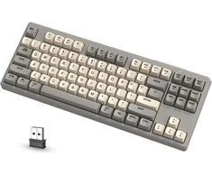 ATTACK SHARK belaidė žaidimų klaviatūra 80 % Bluetooth 2,4 GHz RGB M87