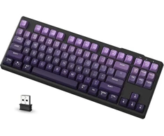 ATTACK SHARK belaidė žaidimų klaviatūra M87, 87 klavišų, Bluetooth ir 2,4 GHz, RGB