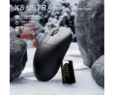 ATTACK SHARK belaidė žaidimų pelė, 8KHz, 55g, optinė, 42000 DPI, Bluetooth, X8 Ultra