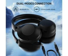 ATTACK SHARK belaidės ant ausų ausinės su ANC, Bluetooth 5.3, 20 val., G300-002