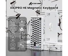 ATTACK SHARK magnetinė žaidimų klaviatūra X82-301, 83 klavišai, 8000 Hz