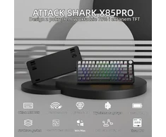 ATTACK SHARK mechaninė belaidė klaviatūra 75 % su TFT ekranu, RGB ir QMK X85PRO