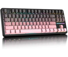 ATTACK SHARK mechaninė žaidimų klaviatūra X87, belaidė, 80 %, RGB, 4000 mAh