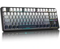 ATTACK SHARK mechaninė žaidimų klaviatūra X87, 83 klavišų, RGB, Bluetooth