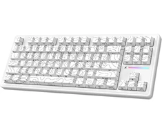 ATTACK SHARK mechaninė žaidimų klaviatūra M87PRO TKL, Bluetooth, 2,4 GHz, RGB