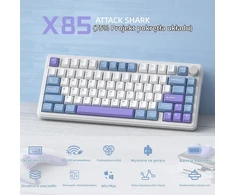 ATTACK SHARK mechaninė žaidimų klaviatūra X85, 75 %, Bluetooth, 2,4 GHz, USB-C, RGB