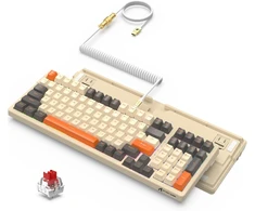 ATTACK SHARK mechaninė žaidimų klaviatūra K98, USB-C, 98 klavišų, RGB, Hot-Swap