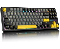 ATTACK SHARK mechaninė žaidimų klaviatūra X87, 87 klavišų, Bluetooth, RGB