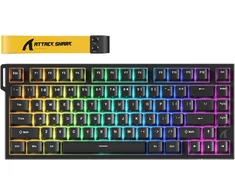 ATTACK SHARK žaidimų klaviatūra R82 HE, laidinė, 8000 Hz, magnetiniai jungikliai, RGB