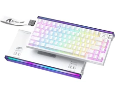 ATTACK SHARK žaidimų klaviatūra R85 HE, laidinė, 75 %, Hall efekto jungikliai, 8000 Hz