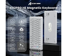 ATTACK SHARK žaidimų klaviatūra su magnetiniais jungikliais, 75 %, Bluetooth, X82-302