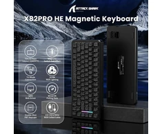 ATTACK SHARK žaidimų klaviatūra X82PRO HE, 75 %, Hall efekto jungikliai, 8000 Hz, RGB