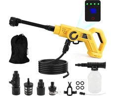 Aukšto slėgio akumuliatorinė plovimo įranga, 68 bar, 380 W, 18 V/20 V, suderinama su Dewalt