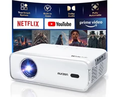 Aurzen nešiojamasis projektorius Full HD 1080p, 4K HDR10, EAZZE D1