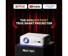 Aurzen nešiojamasis projektorius Full HD 1080p, 4K HDR10, EAZZE D1