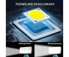 AUTOJARE akumuliatorinis LED darbo prožektorius 18 V, 90 W, 7500 lm, LDDMT-7C