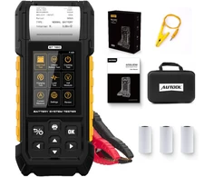 AUTOOL automobilių akumuliatorių testeris 12 V/24 V, 30–2000 CCA su spausdintuvu BT960