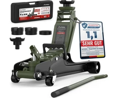 AUTORIA hidraulinis automobilinis domkratas, 2,5 t, itin žemas, 85–385 mm, ATCJ2500GREEN